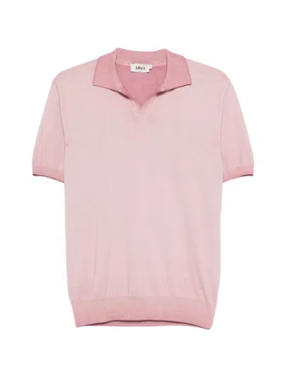 Altea Cotton Polo Shirt In Pink