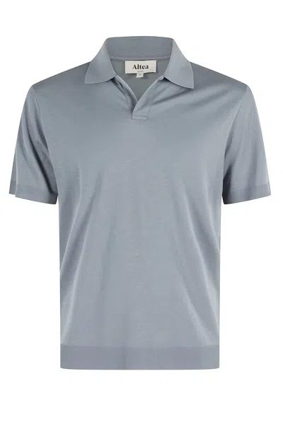 Altea Polo Skipper Lyocell Jersey In Blue