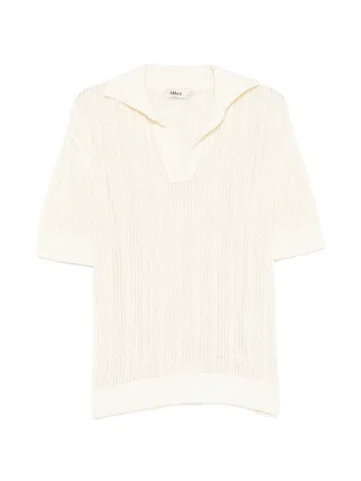 Altea Polo-collar T-shirt In Neutral