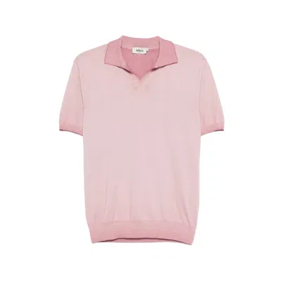 Altea Polo-collar T-shirt In Pink