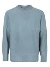 Altea Ribbed-hem Wool Sweater In Blue