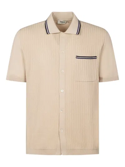 Altea Shirt With Pocket Shifts Short Sleeve In Neutral