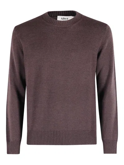 Altea Ribbed Sweater In Brown