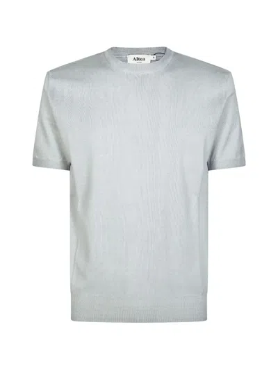 Altea Ribbed T-shirt In Gray