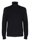 Altea Ribbed Turtleneck Jumper In Black