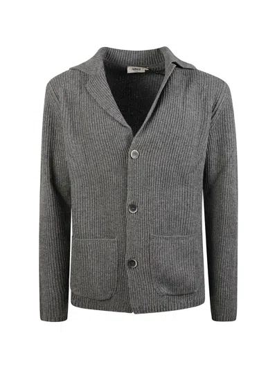 Altea Ribbed-knit Cardigan In Gray