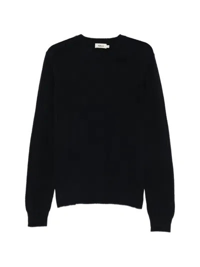 Altea Ribbed-knit Crew-neck Sweater In Black
