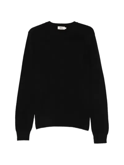 Altea Ribbed-knit Crew-neck Sweater In Black
