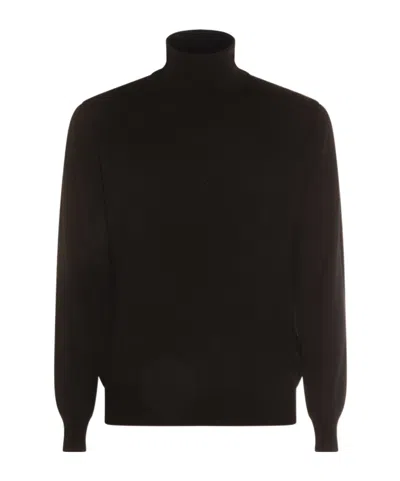 Altea Roll-neck Knitted Jumper In Black