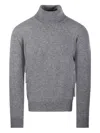 Altea Roll-neck Sweater In Gray
