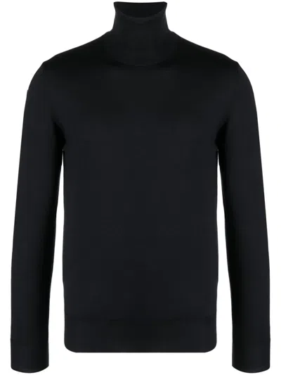 Altea Roll-neck Virgin Wool Jumper In Black