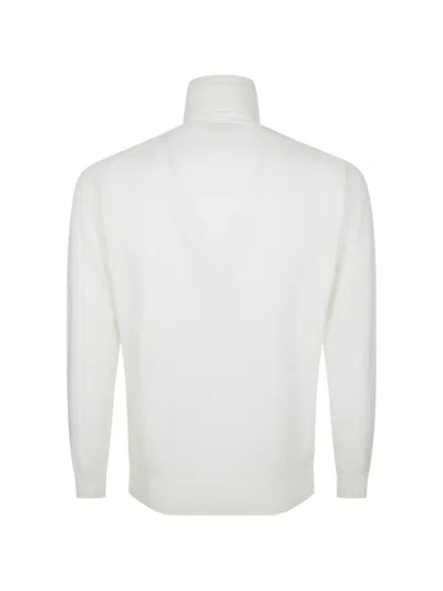 Altea Roll-neck Knitted Sweater In White