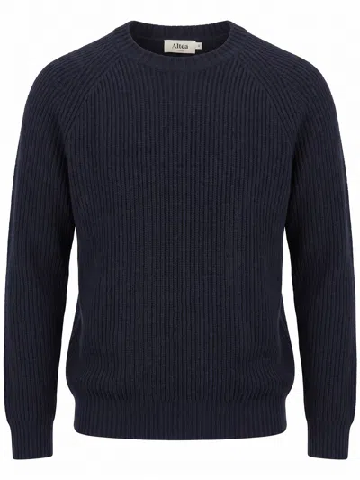 Altea Round Neck Sweater In Blue