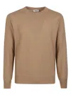 Altea Round Neck Sweater In Brown