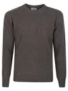 Altea Crew-neck Wool Sweater In Gray
