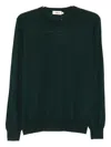 Altea Round-neck Wool Sweater In Green