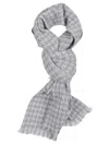 Altea Houndstooth-pattern Scarf In Gray