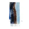 Altea Abstract-print Fringed Scarf In Blue