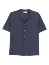 Altea Shape Crepe Shirt In Blue