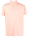 Altea Short Sleeved Cotton Polo In Pink