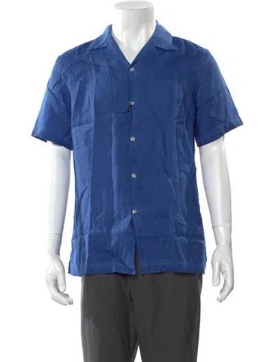 Pre-owned Altea Short Sleeve Shirt In Blue