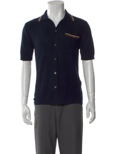 Pre-owned Altea Short Sleeve Shirt In Blue
