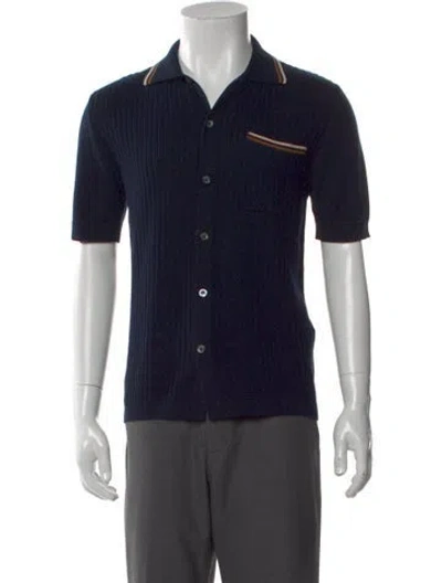 Pre-owned Altea Short Sleeve Shirt In Blue