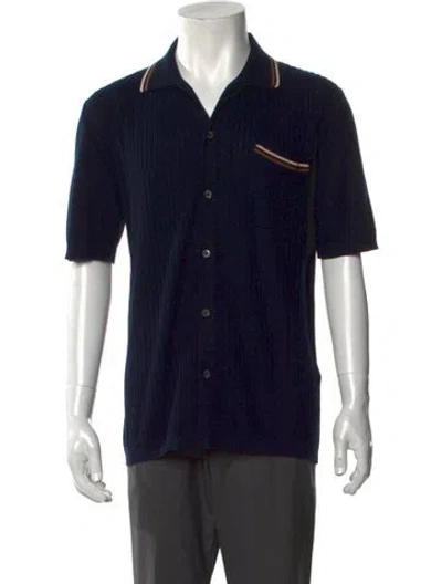 Pre-owned Altea Short Sleeve Shirt In Blue