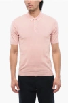 Altea Short Sleeved Cotton Polo In Pink
