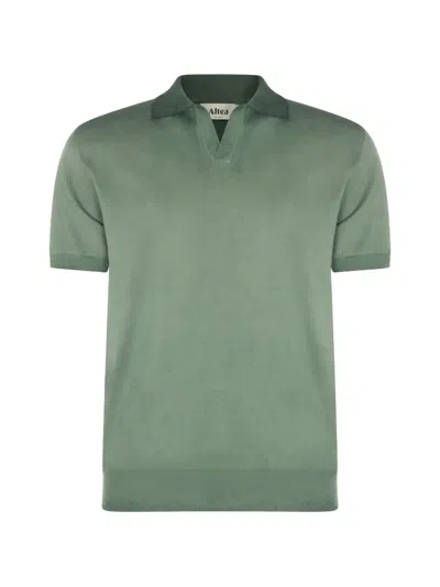 Altea Short-sleeved Cotton Polo Shirt In Green