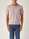 Altea Skipper M/c Cot. Rasato Con Balza Polo In Purple
