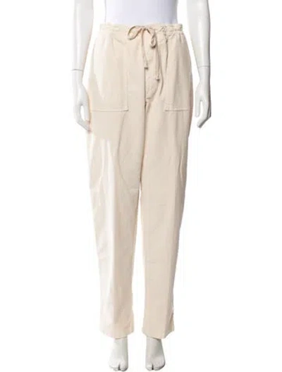Pre-owned Altea Straight Leg Pants In Neutrals