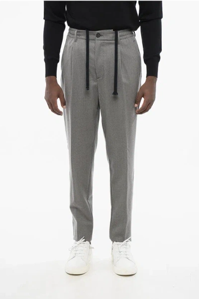 Altea Stretch Wool Wayne Pants With Drawstring