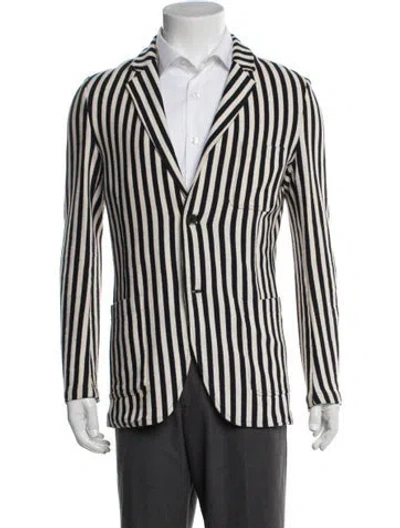 Pre-owned Altea Striped Jacket In Neutral