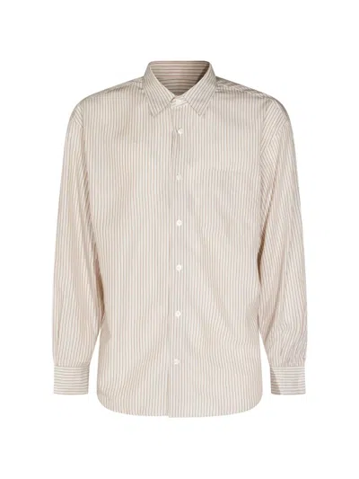 Altea Striped Long-sleeve Shirt In Gray