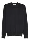 Altea Long Sleeve Crew-neck Sweater In Blue