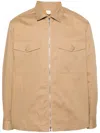 Altea Sven Zip-up Shirt Jacket In 中性色