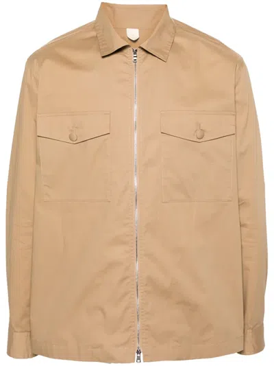 Altea Sven Zip-up Shirt Jacket In 中性色