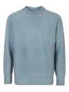 Altea Ribbed-hem Wool Sweater In Blue