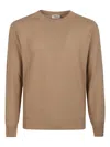 Altea Round Neck Sweater In Brown