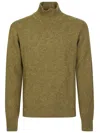 Altea High-neck Wool Sweater In Brown