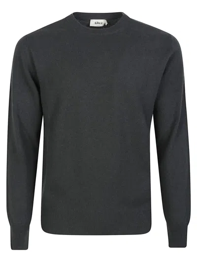 Altea Round Neck Sweater In Gray