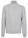 Altea High-neck Knitted Sweater In Gray