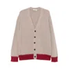 Altea Two-tone Cardigan In Neutral