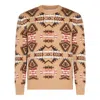 Altea Geometric-pattern Sweater In Brown
