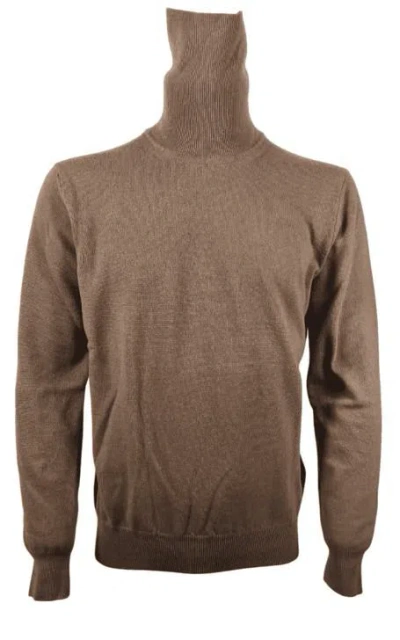 Altea Ribbed Roll-neck Sweater In Brown