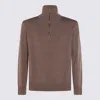 Altea Brown Wool Knitwear In Brown