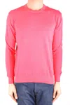 Altea Men's Pink Cotton Sweater In Fuchsia
