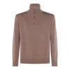Altea Brown Wool Knitwear In Neutral