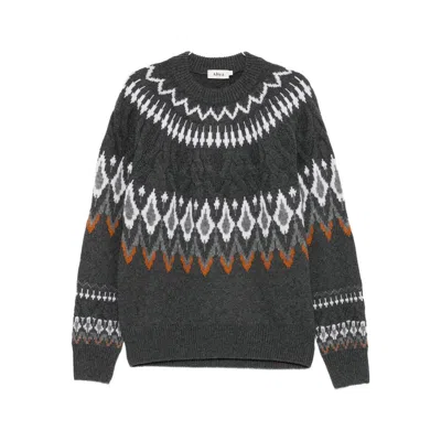 Altea Fair Isle-knit Jumper In Gray